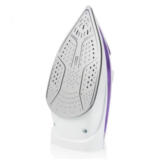 Plancha Tristar ST-8350 suela cerámica 2200W vapor continuo 30g/min blanca y morada