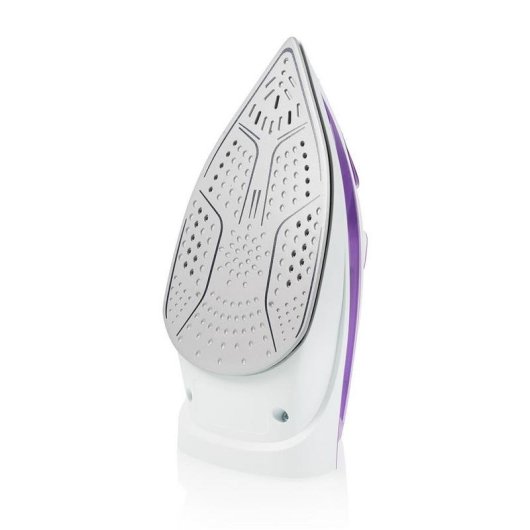 Plancha Tristar ST-8350 suela cerámica 2200W vapor continuo 30g/min blanca y morada