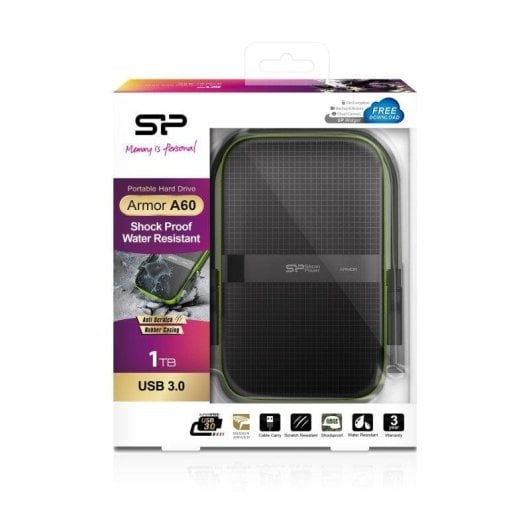 Disco Duro Silicon Power Armor A60 1TB HDD 2.5 Zoll USB 3.2 Gen 1 Stoßfest IPX4