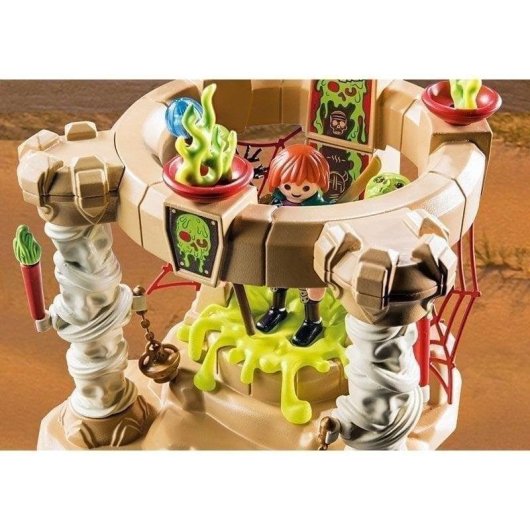 Set de construction Playmobil 70751 Skeleton Army Temple avec module lumineux 73 pièces
