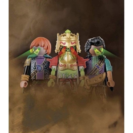 Set de construction Playmobil 70751 Skeleton Army Temple avec module lumineux 73 pièces