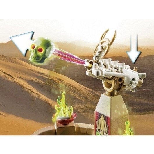 Set de construction Playmobil 70751 Skeleton Army Temple avec module lumineux 73 pièces