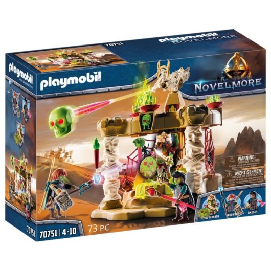 Set de construction Playmobil 70751 Skeleton Army Temple avec module lumineux 73 pièces
