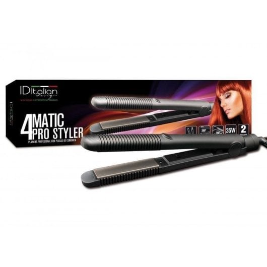 Lisseur Céramique Italian Design 4Matic Pro Styler 200ºC Arrêt Automatique Noir