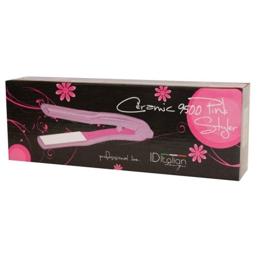 Prancha de cabelo Italian Design Ceramic 9500 Cerâmica Design ergonómico Preta