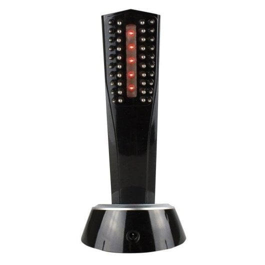 Escova Alisadora Profissional Italian Design Capilary Regenerative LED 3 Modos Preto/Cinza