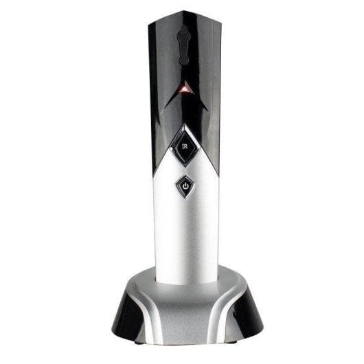 Glättbürste Italian Design Capilary Regenerative LED Rotlicht 3 Vibrationsmodi 12ml Tank Schwarz/Grau