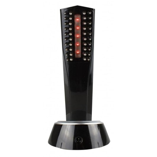 Prancha de cabelo Italian Design Capilary Regenerative Sem fio Massagem LED Preto/Cinza