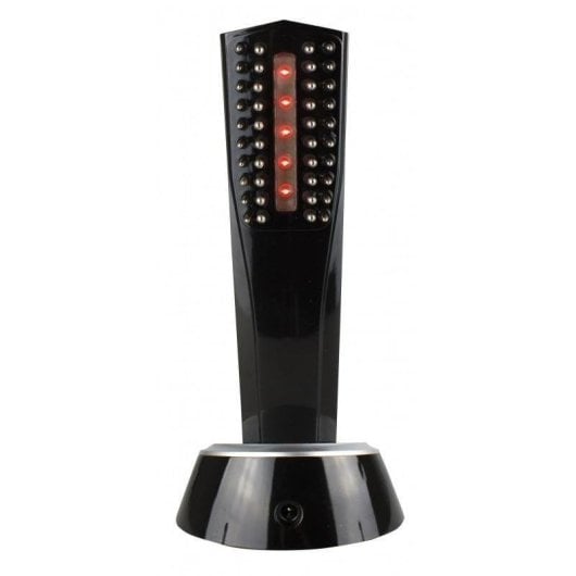 Escova Alisadora Profissional Italian Design Capilary Regenerative LED 3 Modos Preto/Cinza