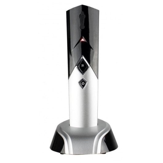 Glättbürste Italian Design Capilary Regenerative LED Rotlicht 3 Vibrationsmodi 12ml Tank Schwarz/Grau