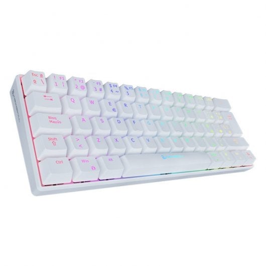 Newskill Pyros Ivory Teclado Mecánico Gaming Inalámbrico RGB Switch Brown