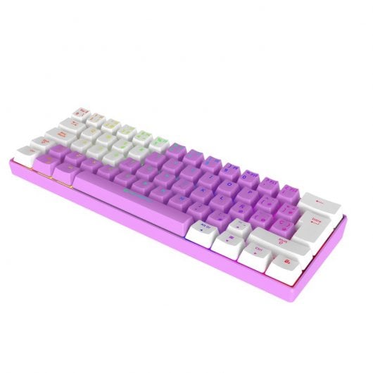 Newskill Pyros Lavanda Special Edition Teclado Gaming Lilás Switch Red