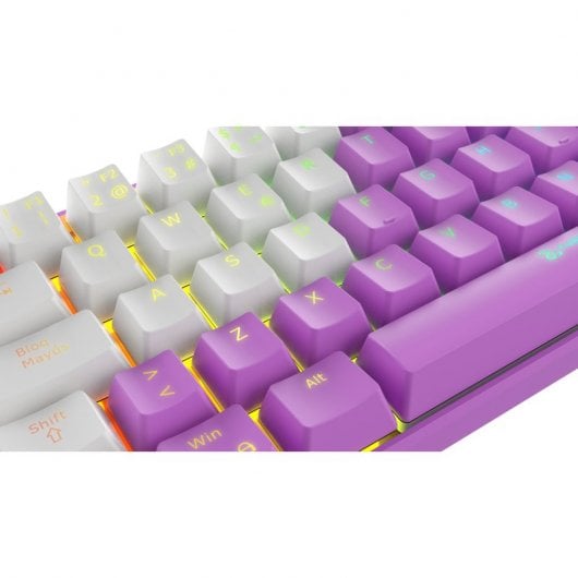 Newskill Pyros Lavanda Special Edition Teclado Gaming Lilás Switch Red