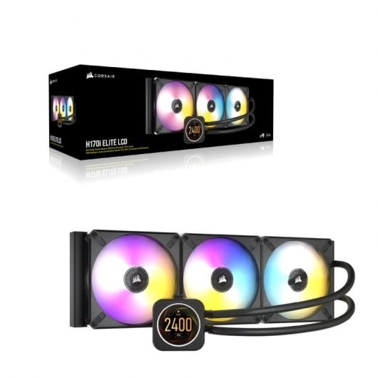 Corsair iCUE H170i ELITE LCD Display Kit de Refrigeración Líquida 140mm