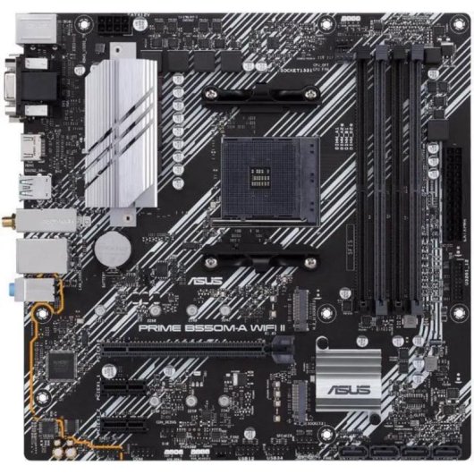 Carte mère ASUS PRIME B550M-A WIFI II AMD B550 AM4 DDR4 Micro ATX WiFi 6 RGB