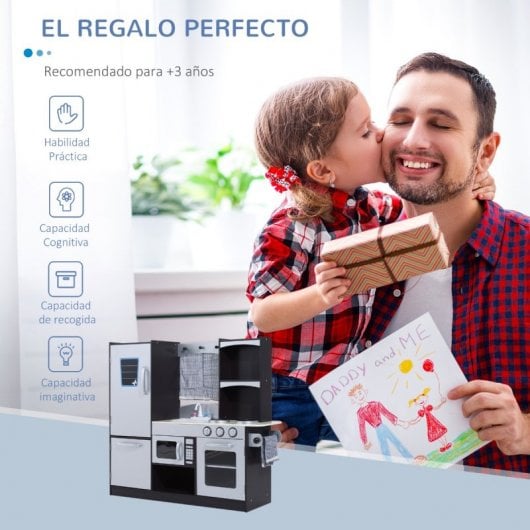 Homcom Cocina de Juguete Madera para Niños