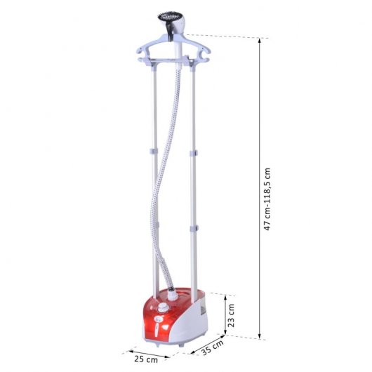 Homcom Cepillo de Vapor para Ropa 1800W