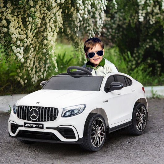 Homcom Mercedes AMG Coche Eléctrico 12V Blanco