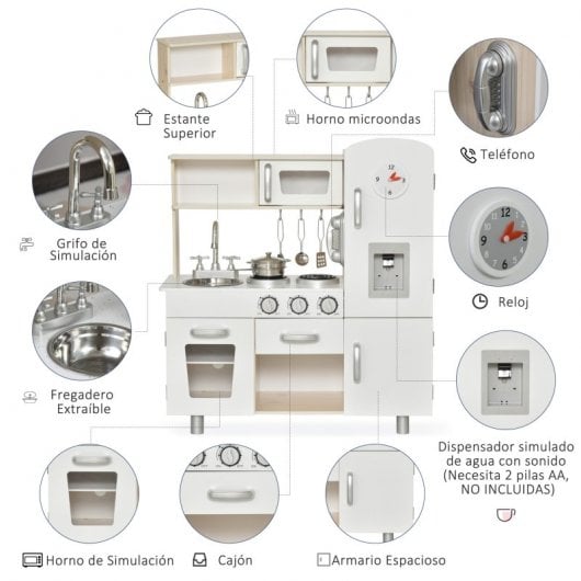 Homcom Cocina de Juguete