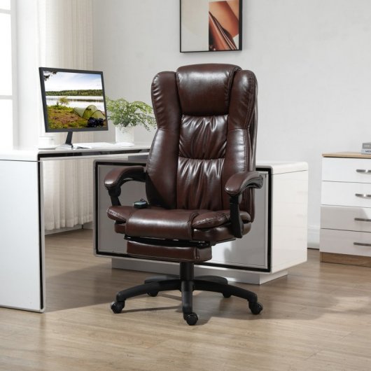 Vinsetto Vinsetto Silla de Oficina Giratoria con Altura Ajustable Masaje y Control Remoto