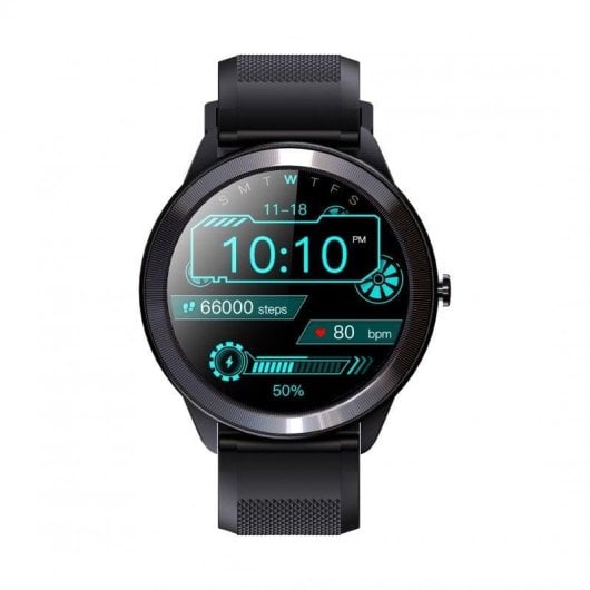 Leotec Smartwatch MultiSport Wave Bluetooth 46,5mm IPS Noir Étanche IP68 SpO2 Pulsomètre