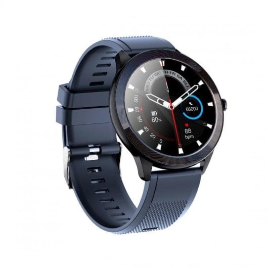 Leotec Smartwatch MultiSport Wave Bluetooth 46,5mm IPS Bleu Étanche IP68 SpO2 Pulsomètre