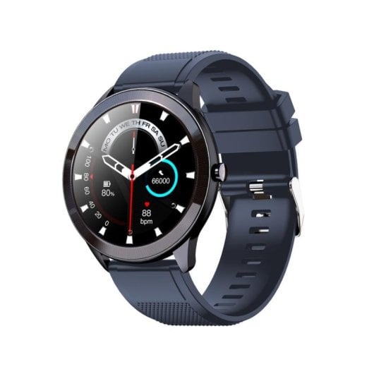 Leotec Smartwatch MultiSport Wave Bluetooth 46,5mm IPS Bleu Étanche IP68 SpO2 Pulsomètre