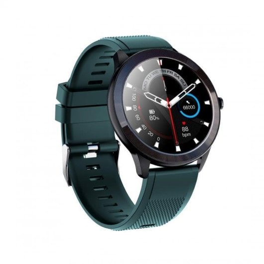 Leotec Smartwatch MultiSport Wave Bluetooth 46,5mm IPS Grün IP68 SpO2 Herzfrequenz Schlafmonitor