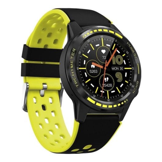Leotec MultiSport GPS Advantage Plus Bluetooth GPS 44mm IPS Gelb Wasserdicht IP67 Pulsmesser