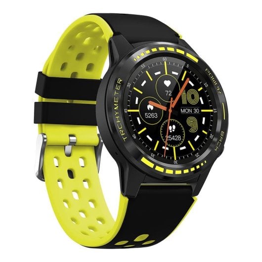 Leotec MultiSport GPS Advantage Plus Bluetooth GPS 44mm IPS Gelb Wasserdicht IP67 Pulsmesser