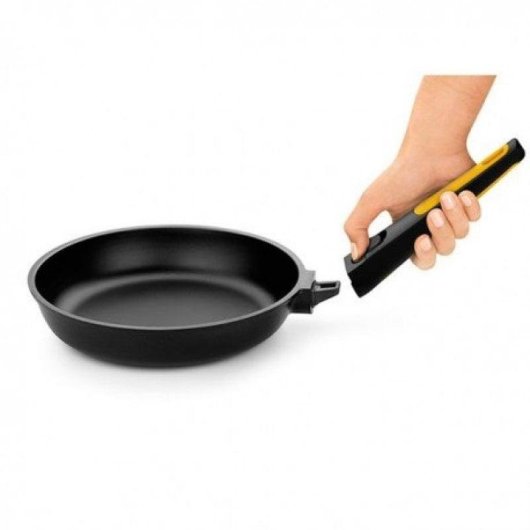 Pfanne BRA Fast Click Aluminiumdruckguss 24cm Abnehmbarer Griff Beschichtung