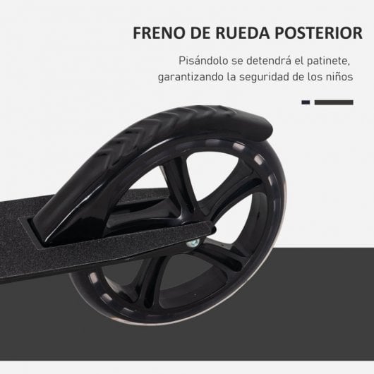 Homcom Patinete Infantil Plegable Negro