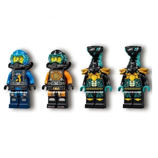 Figura LEGO Ninjago 71752 Submarino Anfíbio Ninja 356 Peças 4 Minifiguras
