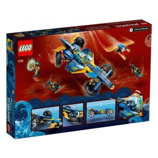 Figura LEGO Ninjago 71752 Submarino Anfíbio Ninja 356 Peças 4 Minifiguras
