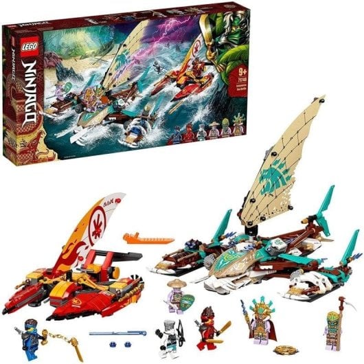 Figura da gioco LEGO Ninjago 71748 Catamarano da battaglia con 6 minifigure