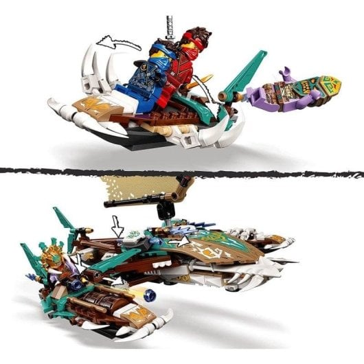 Figura da gioco LEGO Ninjago 71748 Catamarano da battaglia con 6 minifigure