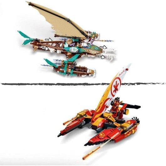 Figura da gioco LEGO Ninjago 71748 Catamarano da battaglia con 6 minifigure
