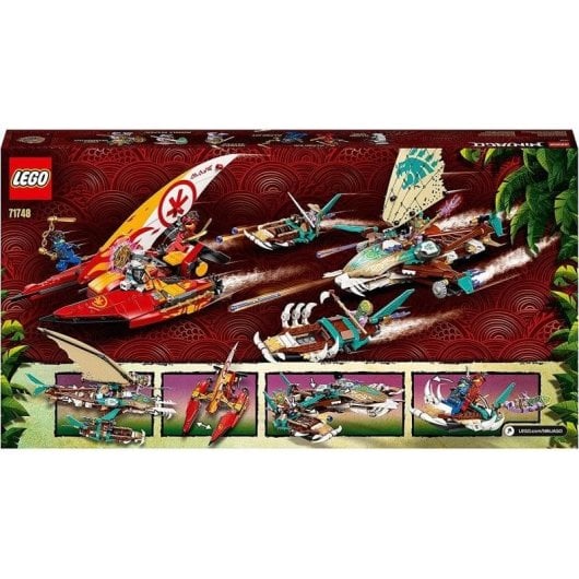 Figura da gioco LEGO Ninjago 71748 Catamarano da battaglia con 6 minifigure