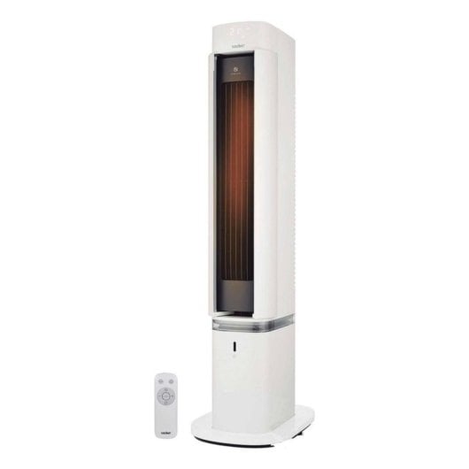 Calefactor Eléctrico Sauber Serie 7-3 2200W con Humidificador y Mando a Distancia