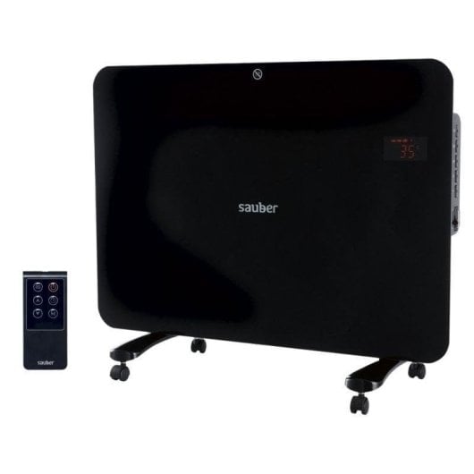 Radiador Eléctrico Sauber Serie 7-1 1500W compacto con control digital remoto y temporizador