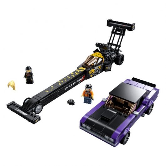 Lego Speed Champions: Drágster Mopar Dodge/SRT Top Fuel y Dodge Challenger T/A de 1970