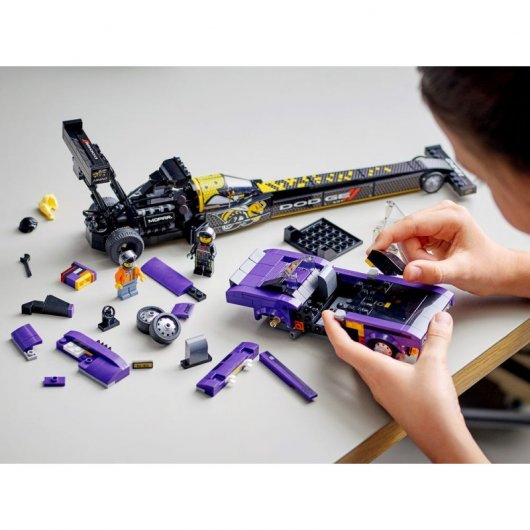Lego Speed Champions: Drágster Mopar Dodge/SRT Top Fuel y Dodge Challenger T/A de 1970