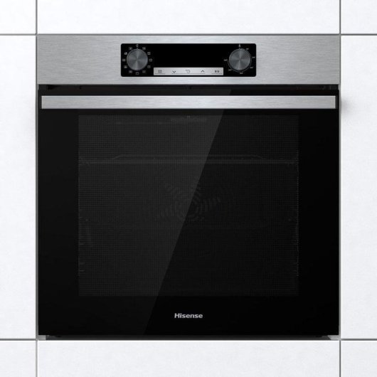 Horno Multifunción Hisense BI62216AX 77L 60cm Hidrolítico A Pizza Grill Acero Inoxidable