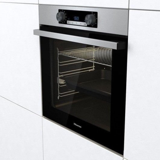 Horno Multifunción Hisense BI62216AX 77L 60cm Hidrolítico A Pizza Grill Acero Inoxidable