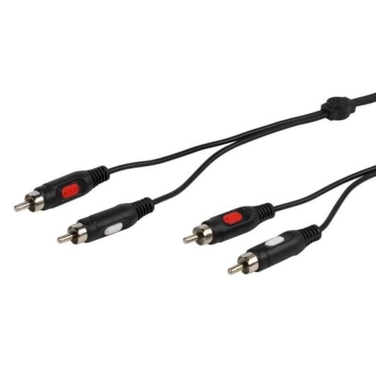 Vivanco 46013 Cabo de Áudio 2x RCA Macho-Macho 2,5m Preto