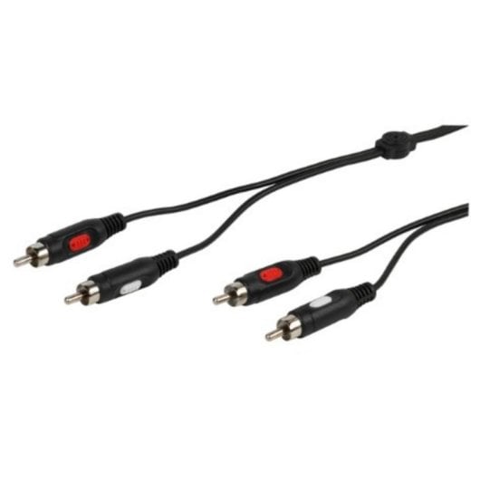 Vivanco 46013 Cabo de Áudio 2x RCA Macho-Macho 2,5m Preto