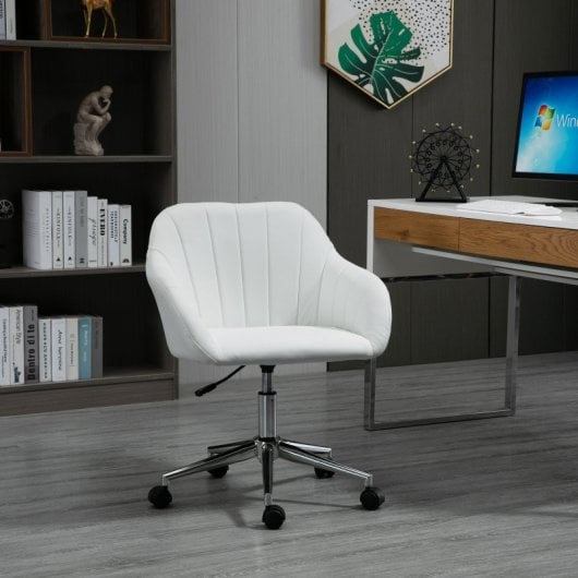 Vinsetto Silla de Oficina Blanca