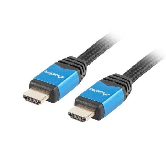 Cabo HDMI Lanberg CA-HDMI-20CU-0018-BL 1,8m 4K UHD 18 Gbit/s Preto