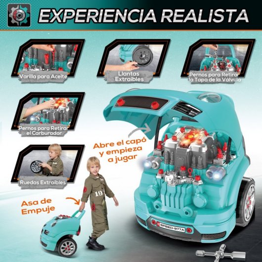 Homcom Juguete Motor de Camión 61 Piezas