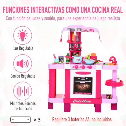 Homcom Jogo de Cozinha Infantil 38 Peças